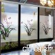ZHAOSHUNAN Autocollant de verre Orchidée Papillon Art Glass Window Sticker Transparent Opaque Verre Coloré Autocollant Décor À La Maison  60 * 90Cm - B07VJZ58GT